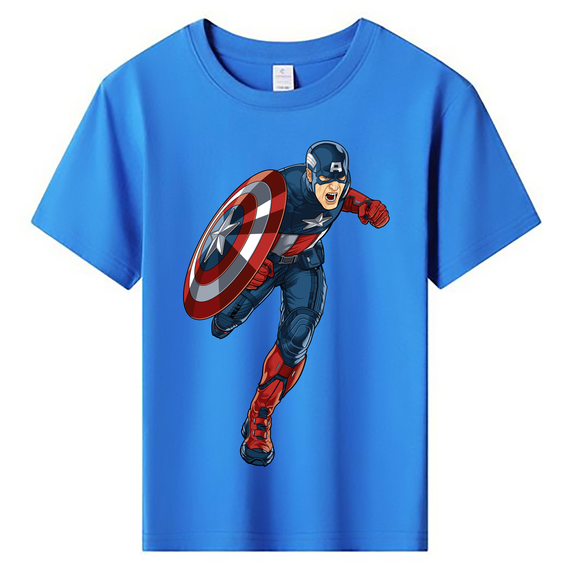（画像用） アベンジャーズ The Avengers 綿100％キッズTシャツ（フロントプリント）